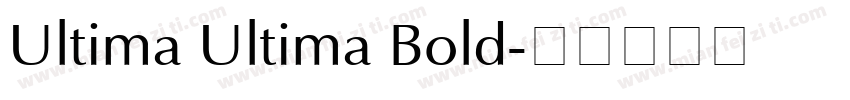 Ultima Ultima Bold字体转换